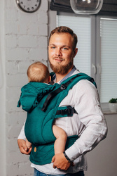 LennyLamb Nosidełko Ergonomiczne LennyGo Baby - Szmaragd