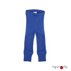 ManyMonths Legginsy z Łatami z wełny merynosów Classic Blue