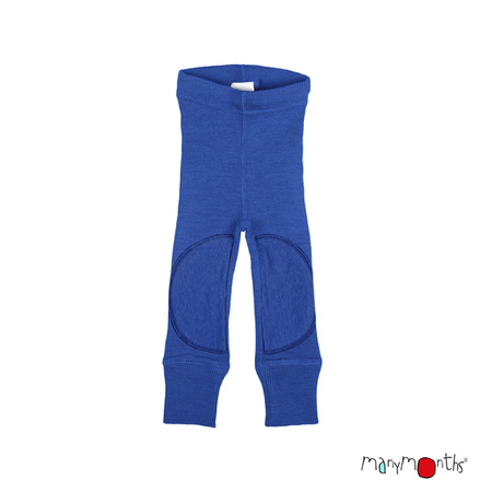  ManyMonths Legginsy z Łatami z wełny merynosów Classic Blue