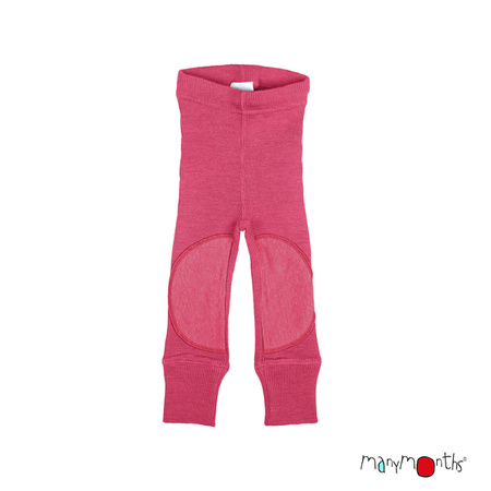  ManyMonths Legginsy z Łatami z wełny merynosów Pop Pink 